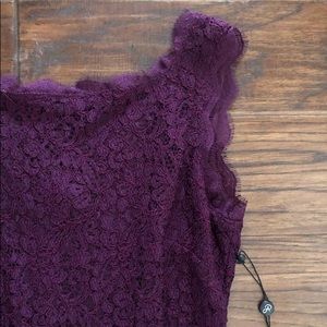 PLUM EYELASH LACE DRESS